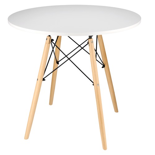 Table ronde blanche - de, style