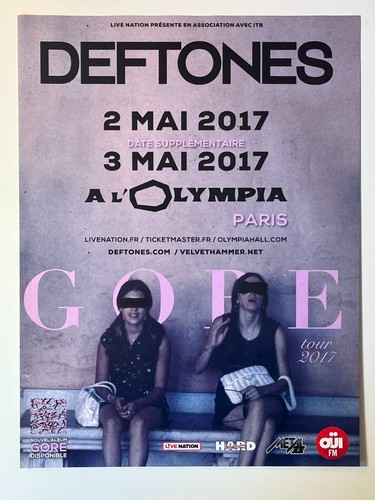 Deftones olympia publicité - olympia,