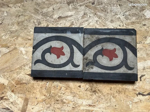 Ancien carreaux ciment - carreaux, de