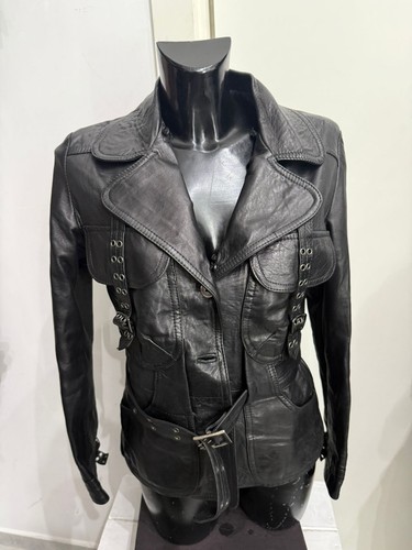 Trench noir cuir - en, femme