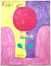 JABER  GOUACHE ORIGINALE SUR