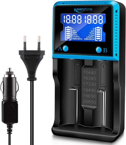 Chargeur batterie 18650 lcd - chargeur,