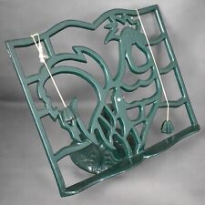 Lutrin porte-livre cuisine fonte motif coq vintage déco rustique ancien