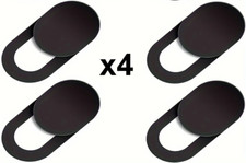 4 Cache Caméra Coulissants Lot Protection Webcam PC, Mac, Tablette, Téléphone