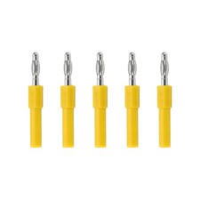 (Jaune)5 Pièces 4mm Fiche