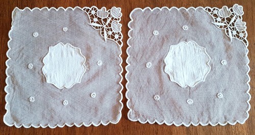 Napperons anciens en tulle - en,