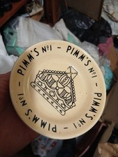 RARE Coupelle ramasse-monnaie publicitaire PIMM'S faience de GIEN
