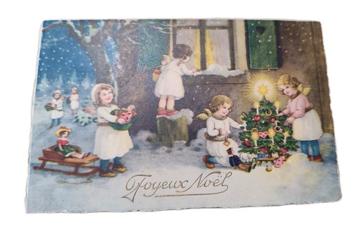 Cpa joyeux noël illustration - cpa,