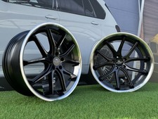 4X R19 Pouce 5X120 Forzza Storm Noir Magic Poli Bague Roues : Pour 5 7 F Série