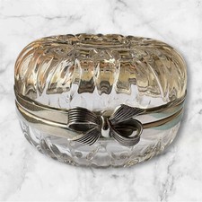 BONBONNIERE EN VERRE ET METAL