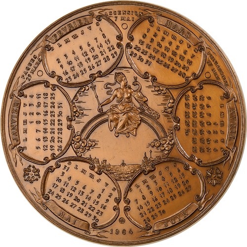 France médaille calendrier - médaille,,