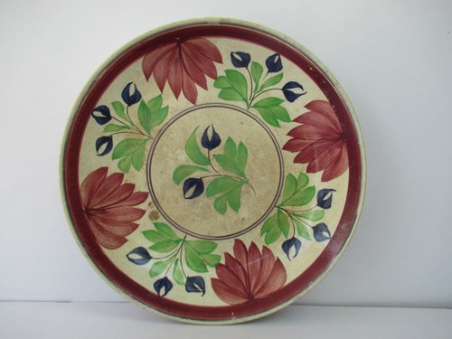 Assiette florale antique - assiette,