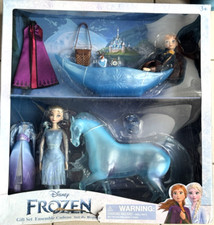 Disney Frozen Coffret Cadeau Elsa Anna Olaf Cheval Dinsey Store - Collector RARE