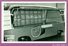  VÉHICULE VIEILLE REMORQUE MAGASIN PUB,VINTAGE,CARROSSERIE FREISS BELFORT-J4