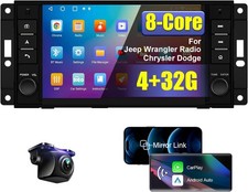 Autoradio GPS Android CarPlay Pour Ram Jeep Grand Cherokee Wrangler 4+32 Go