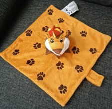 1064?Doudou Plat Lion BELLEWAERDE Park Orange Marron