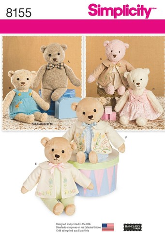 Simplicity 8155 oursons - 8155, en