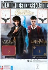 Stickers Panini Harry Potter Les animaux fantastiques Les crimes de Grindelwald