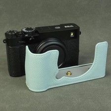 Leather half case for - leather, fuji