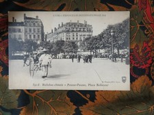 cpa  69 lyon bellecour pousse pousse ricksbas chinois