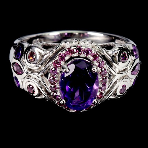 925 bague argent ovale - 925,