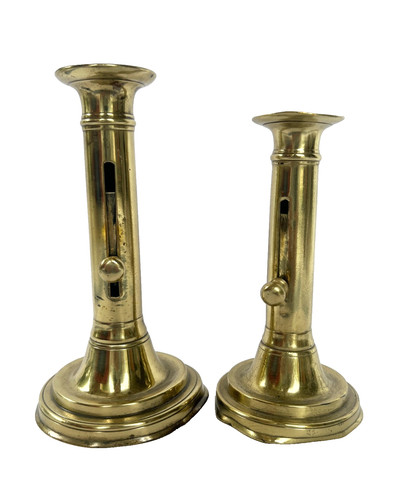 Bougeoirs poussoir xixe - bougeoirs,