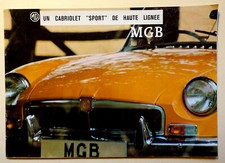 catalogue publicitaire MGB cabriolet " sport " automobilia