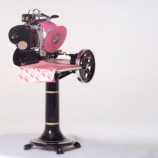 Unique Art Sculpture Marcelle D by Denis Defrancesco + 100 Pink Floyd Vinyls