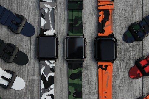 Camouflage montre caoutchouc - camouflage,