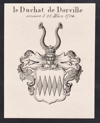 Duchat dorville blason - dorville,