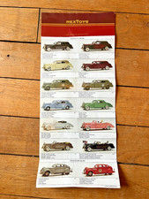 SUPERBE RARE ! REXTOYS document publicitaire modeles voitures - Original