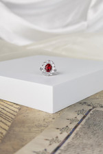 Bague En Argent 925 Serti