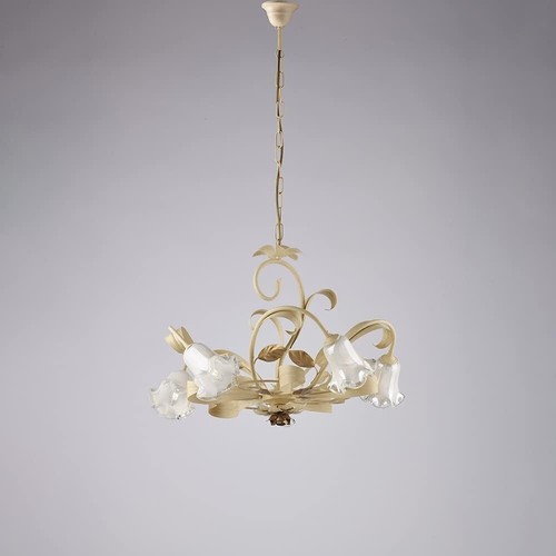 Lustre classique fer forgé - lustre,