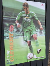 POSTER Jeremy CLEMENT Pierre Emerick AUBAMEYANG ASSE SAINT ETIENNE Maillot Vert