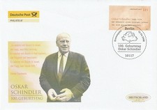 ALLEMAGNE  FDC OSKAR SCHINDLER 10.4.2008 ETAT EXCELLENT