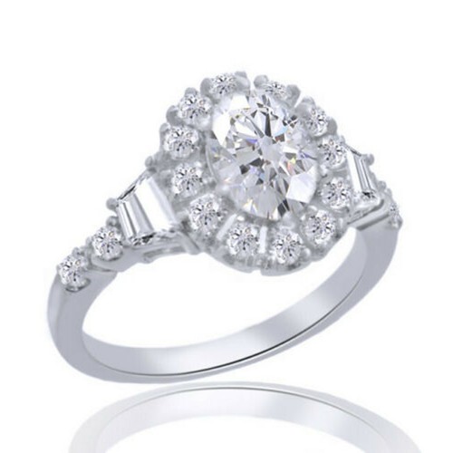 50ct coupe ovale - 2.50ct, imitation