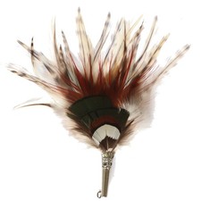 Plume de chapeau large de