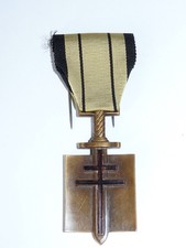 Rare Médaille Croix de Compagnon de l'Ordre de la Libération poinçon corne BR