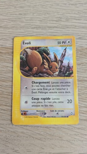 Carte pokémon evoli - carte,