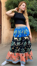 Indien Forêt Patchwork Long