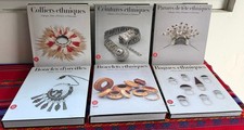 RARE ! 6 LIVRES COLLECTION BIJOUX ETHNIQUES/ ANNE CUTSEM/ 2000-2005