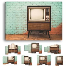 TABLEAU TOILE IMPRIMEE TELE VINTAGE - TV-01 - TABLEAUX TV TOILES IMPRIMEES