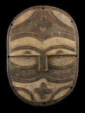 Ancien Masque Africain Téké  Tsayi 34 cm RD Congo Ex Zaire  Art Primitif # 17063