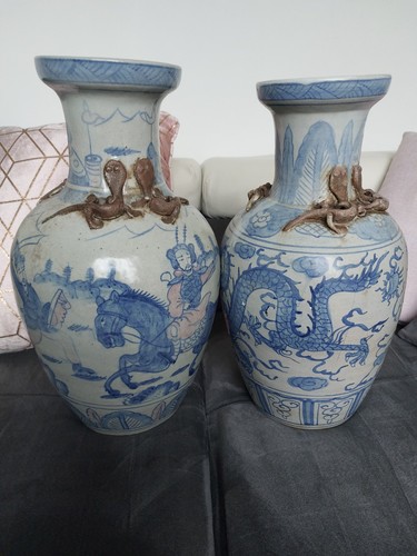 Ancien vase porcelaine - porcelaine, de