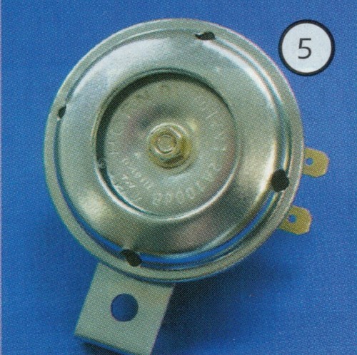 Klaxon 65mm argent - klaxon,