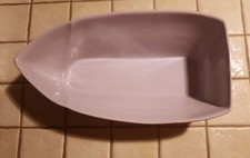 Plat à terrine en céramique en forme de bateau