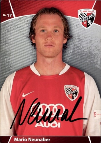 Autograph card footballer