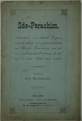 Sde perachim talmudische - sde-perachim., et