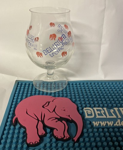 Ancien verre biere delirium - verre,