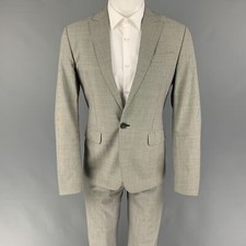 Costume En Laine Noir Et Blanc